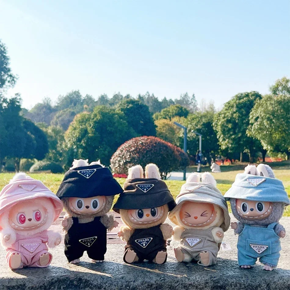 Labubu Corduroy Mini Doll Clothing Set – Cute Vinyl Doll Accessories