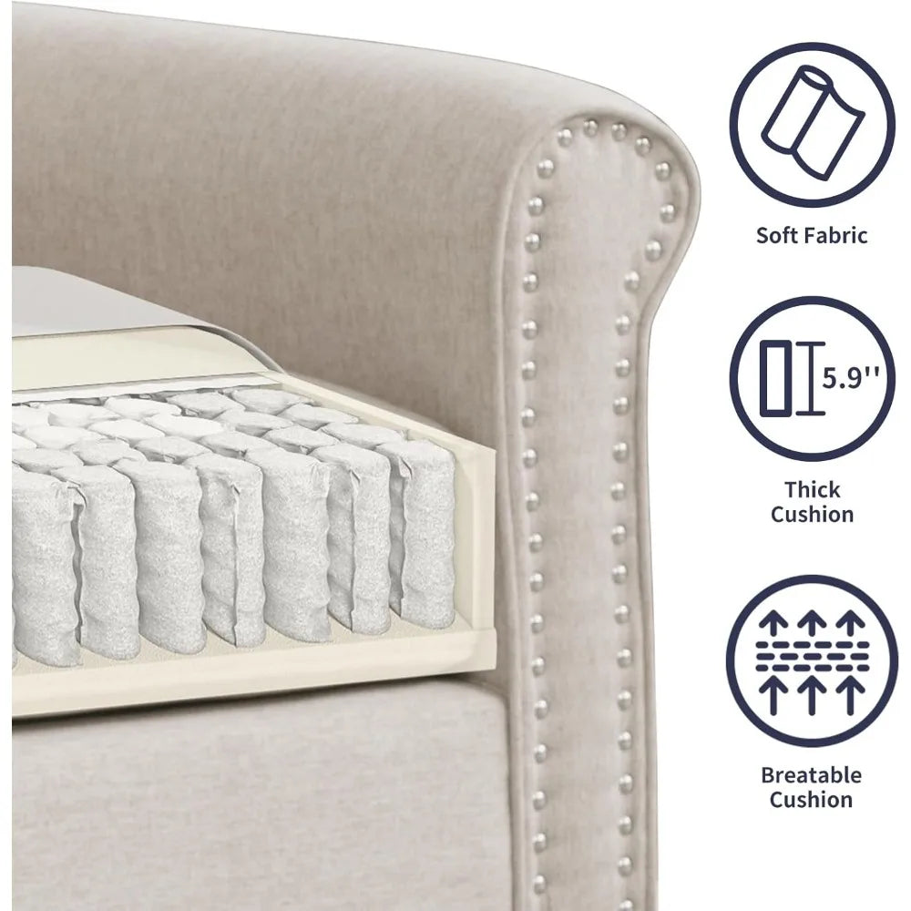 3 Piece Modular Living Room Sofa Set - Sectional Couch Set