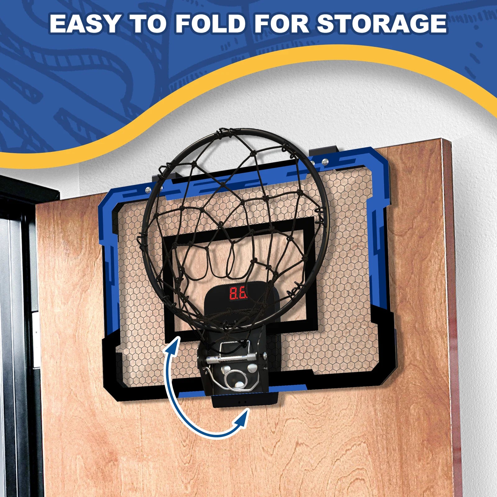 Foldable Kids Basketball Hoop Set – Indoor & Outdoor Fun