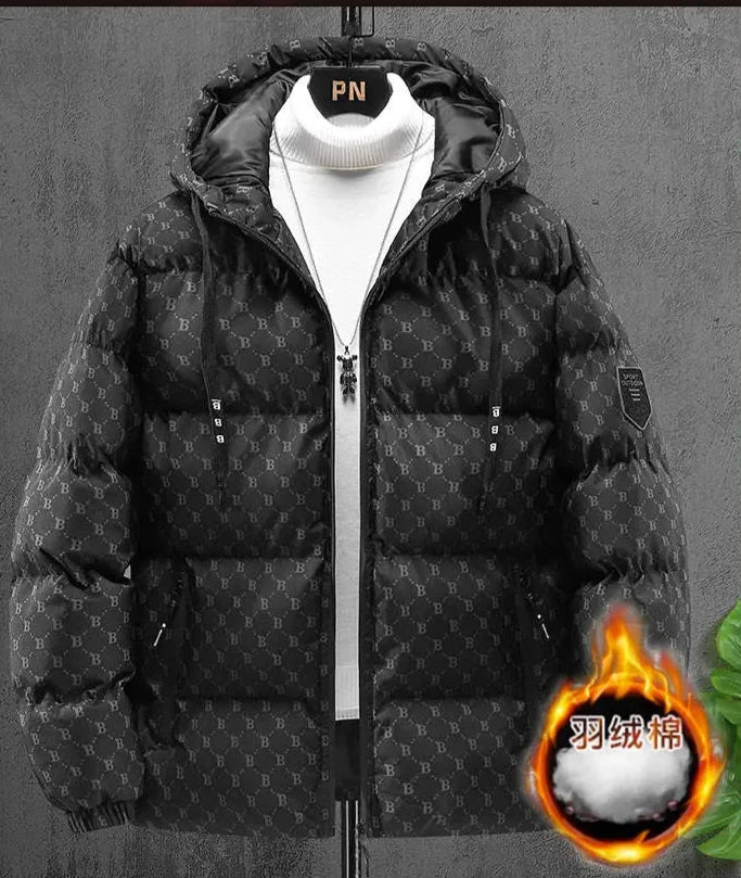 Men's Hooded Cotton-Padded Winter Jacket