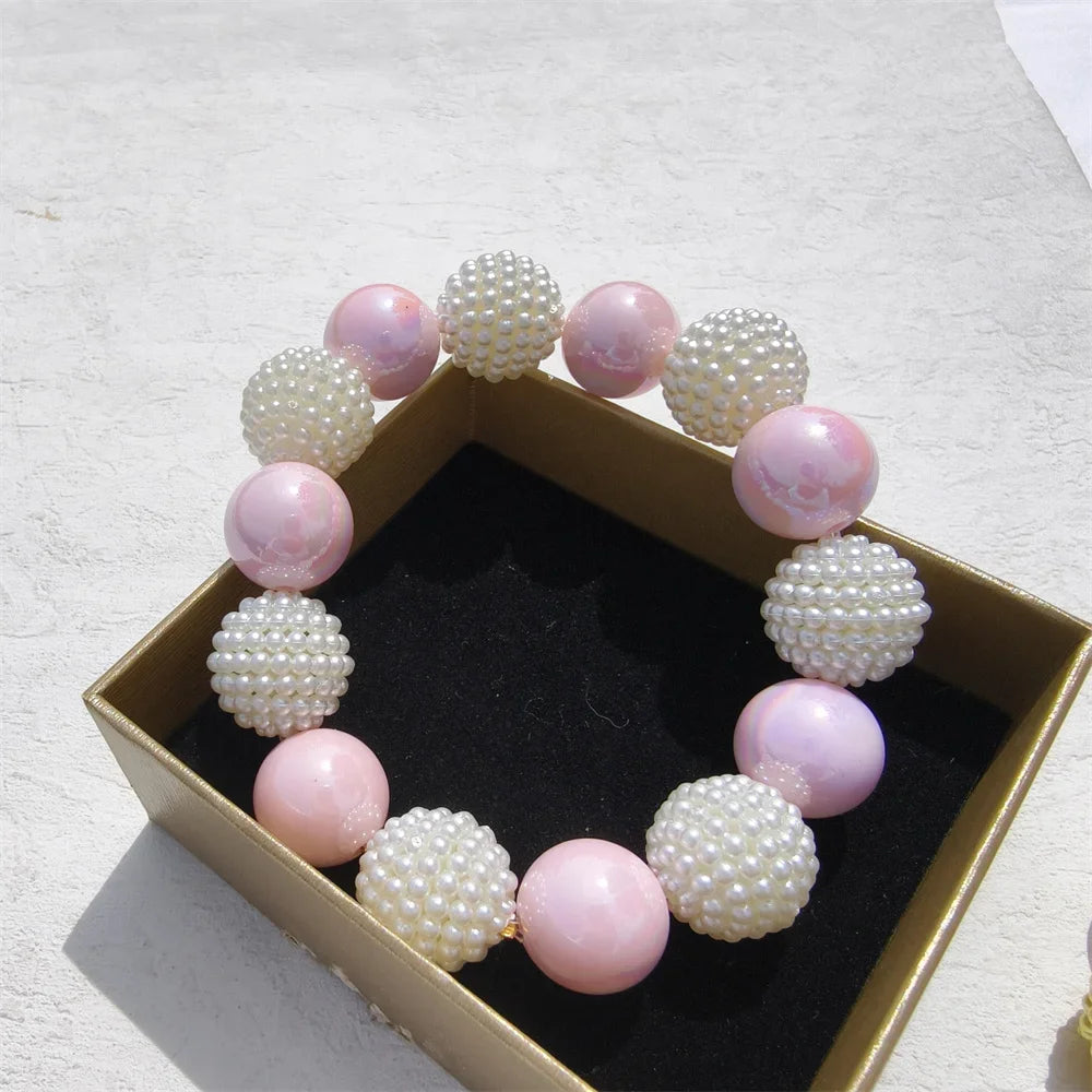 Luxury Pearl Pet Collar Necklace for Dogs and Cats – Handmade & Elastic