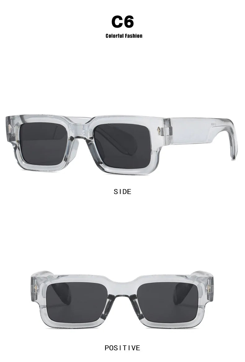 LNFCXI Retro Men Square Sunglasses