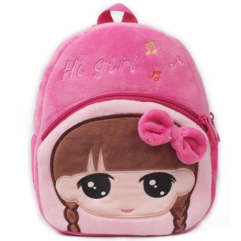 3D Cartoon Plush Kids School Backpack