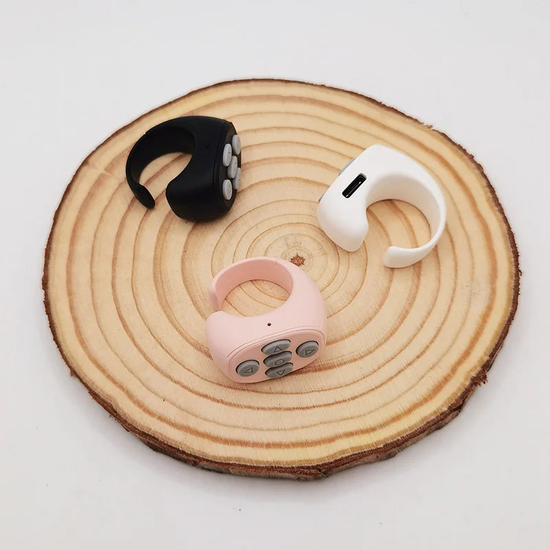 Bluetooth TikTok Remote Control Ring – Selfie & Like Controller
