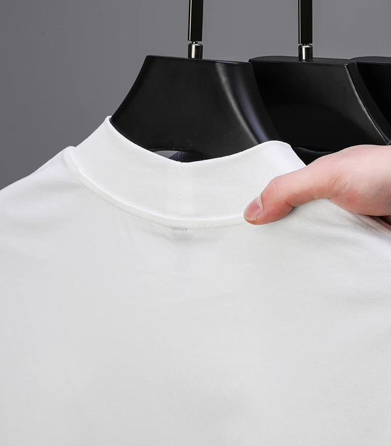 Luxury Men's Embroidered Long Sleeve T-Shirt