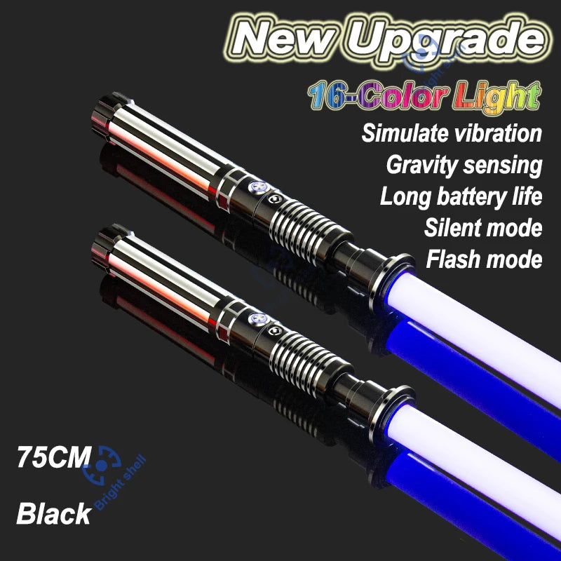 RGB Metal Lightsaber Laser Sword – 15 Color Change with Sound Effects