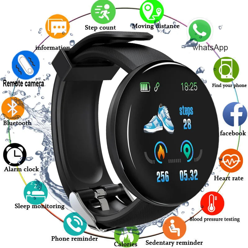 D18 Smart Watch Fitness Tracker