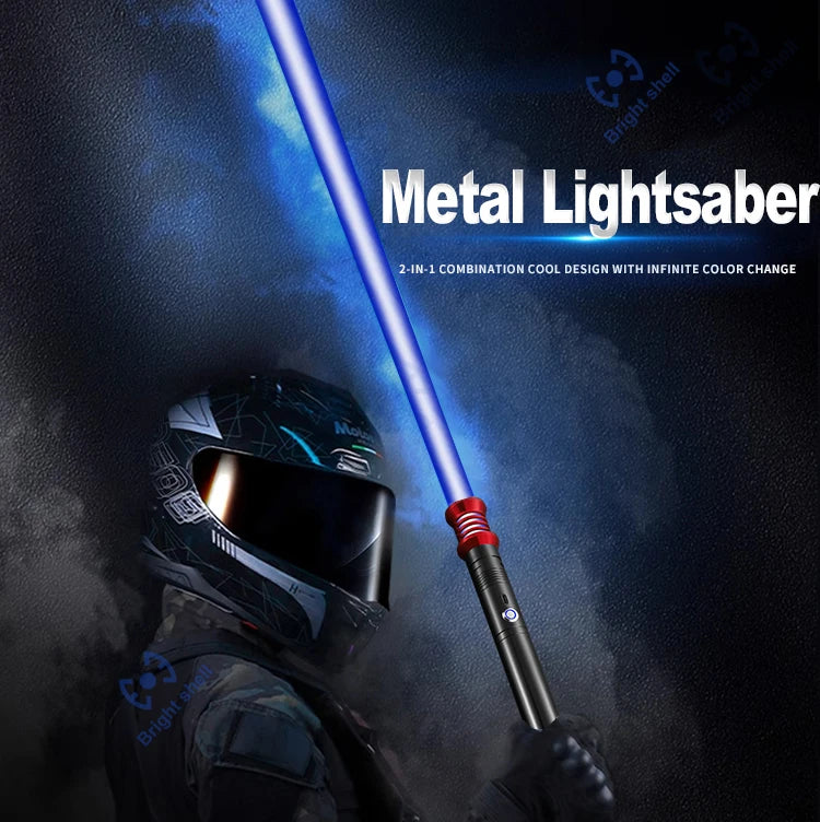 RGB Metal Lightsaber Laser Sword – 15 Color Change with Sound Effects