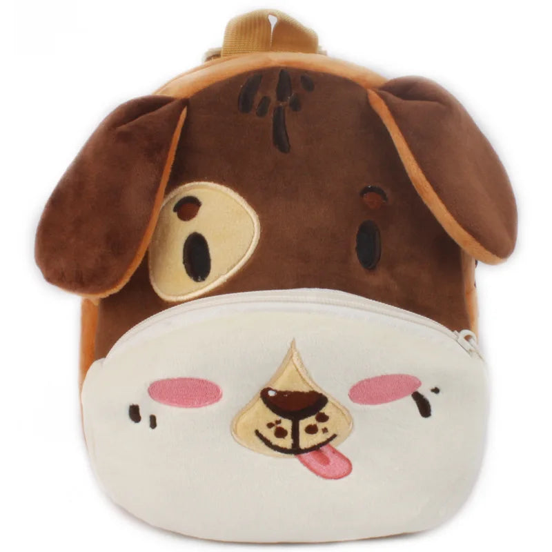 3D Cartoon Plush Kids School Backpack