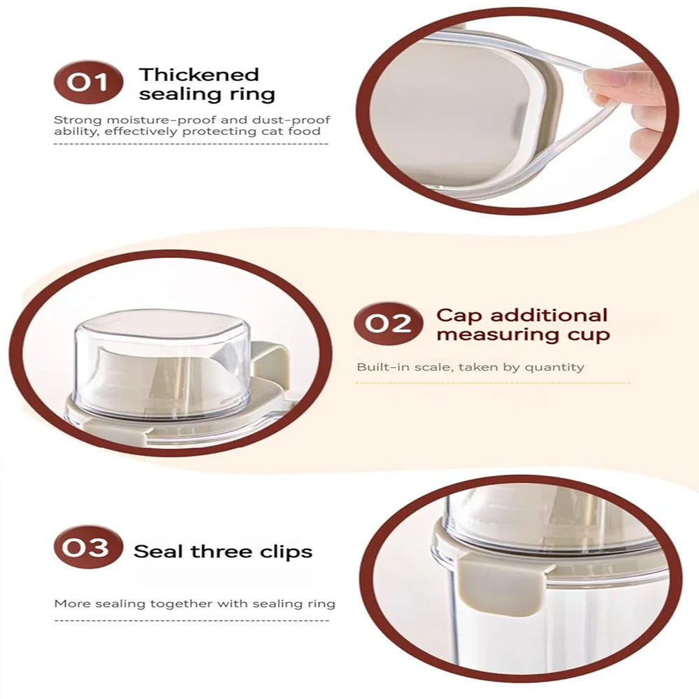 Large Pet Food Storage Container with Lid