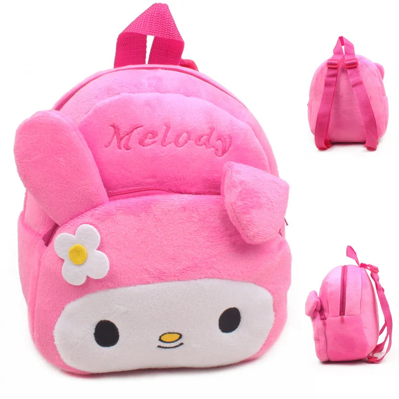 3D Cartoon Plush Kids School Backpack