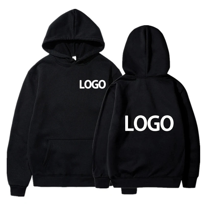Customized Unisex Printed Hoodie – Loose Fit Streetwear Pullover