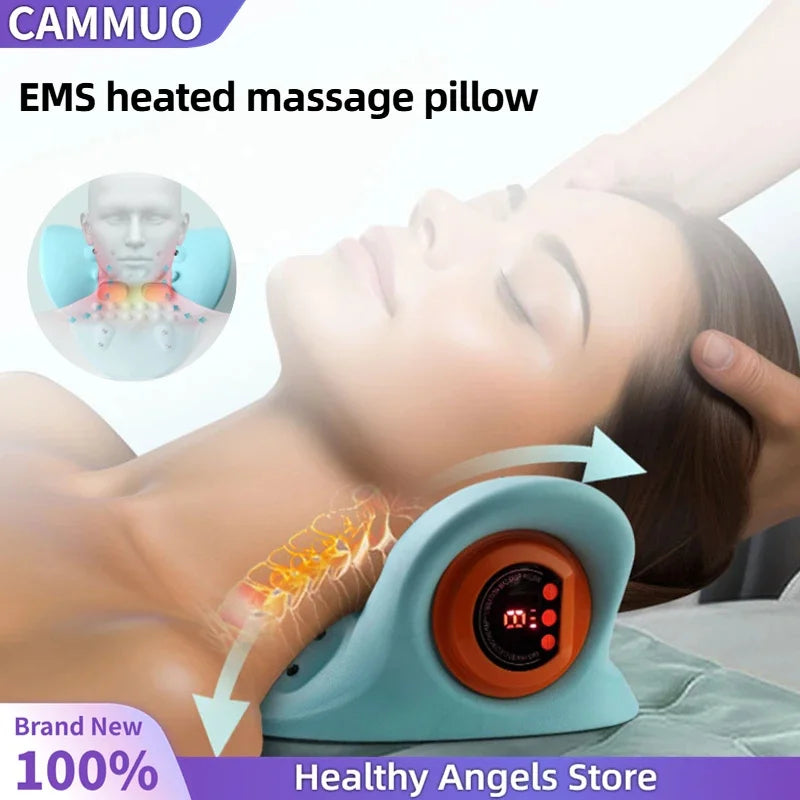 Electric Neck Massager with Infrared Heating & Airbag Traction