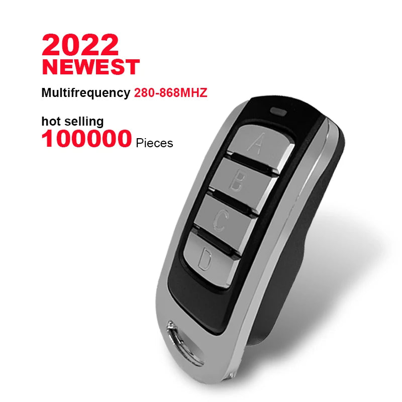 Universal Garage Remote – 4-in-1 Multi-Frequency Gate Key Fob (280–868MHz)