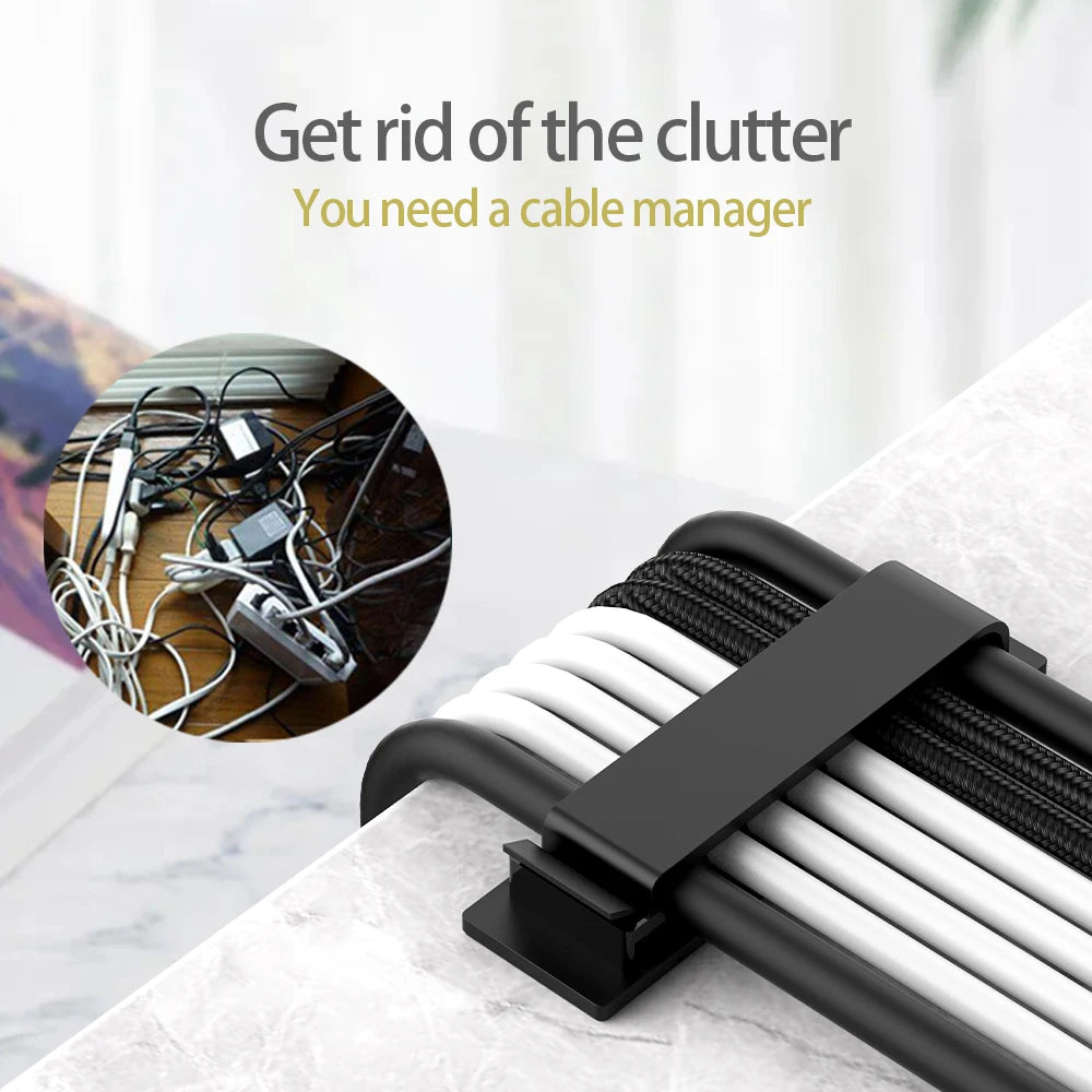 163-Piece Cable Organizer Kit – Home & Office Wire Management Set