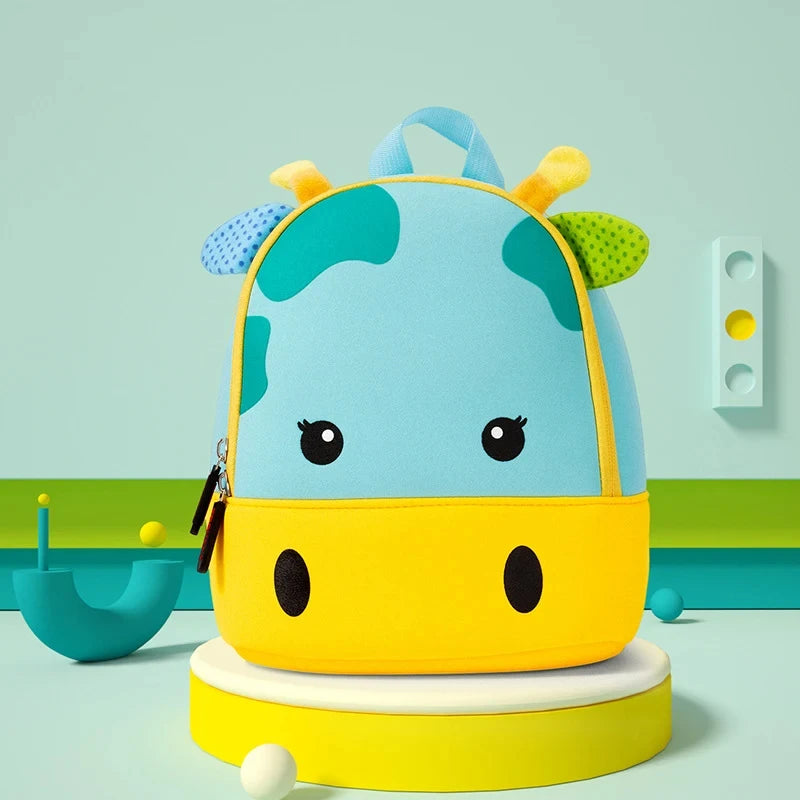 3D Animal Kids School Backpack – Mini Kindergarten Book Bag for Boys & Girls