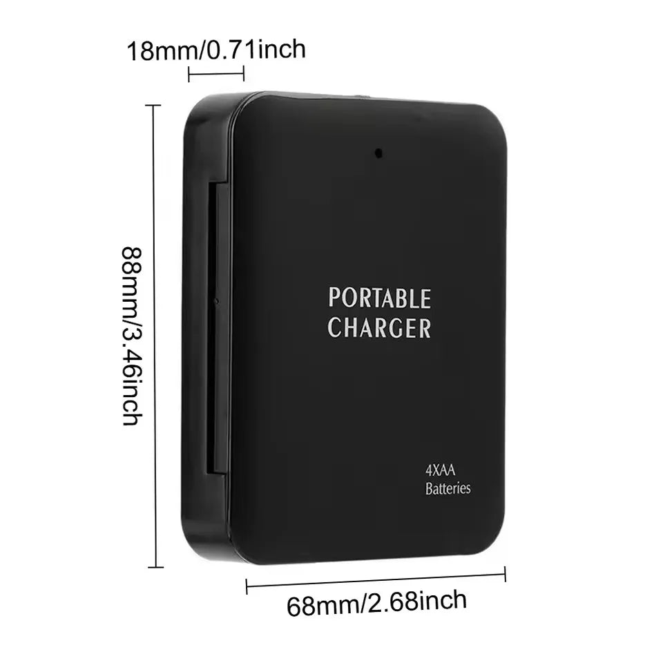 USB Charger Power Box – Emergency Battery Charger with Flashlight