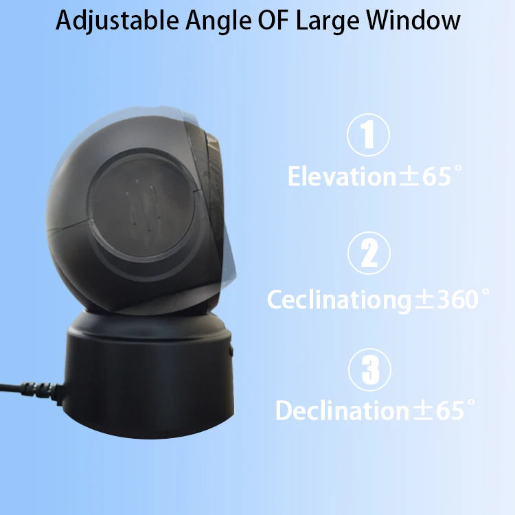 Omnidirectional 1D/2D QR Desktop Scanner – Hands-Free USB Plug & Play