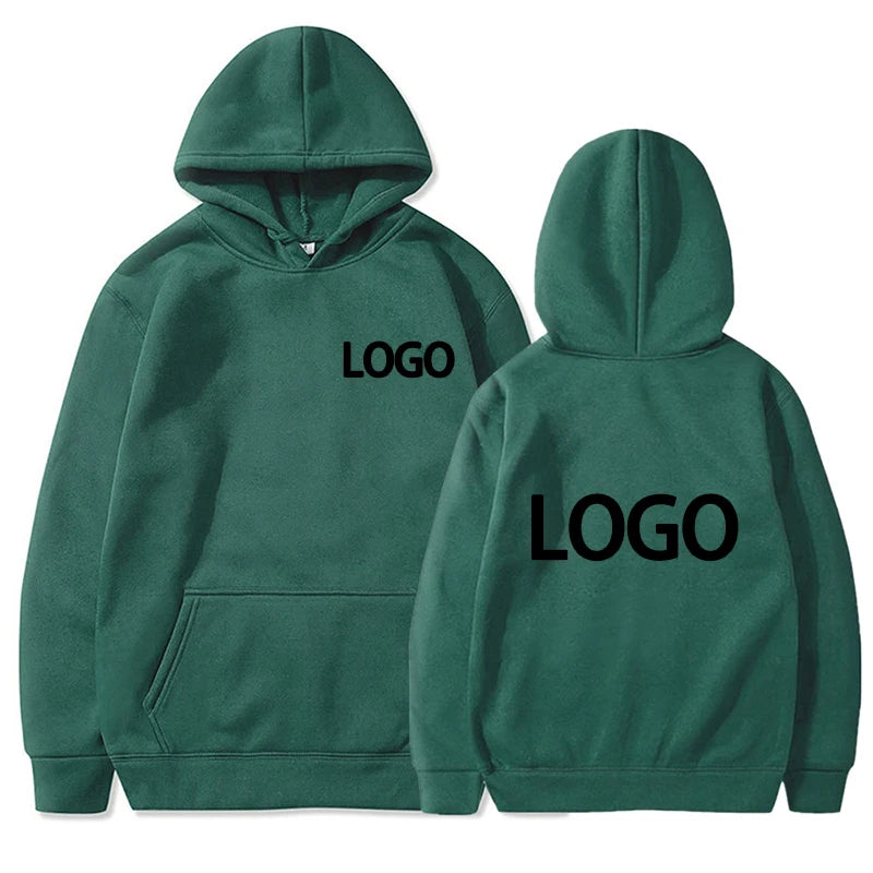 Customized Unisex Printed Hoodie – Loose Fit Streetwear Pullover