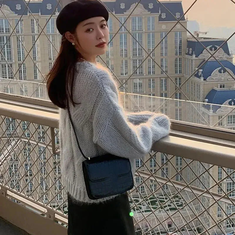 Lucyever Women's Lazy Style Knit Sweater