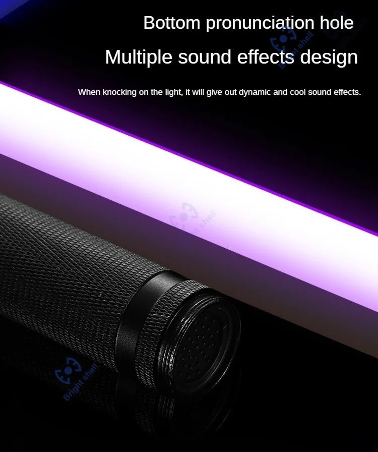 RGB Metal Lightsaber Laser Sword – 15 Color Change with Sound Effects