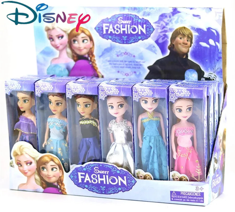 16CM Disney Frozen Princess Dolls - Elsa & Anna