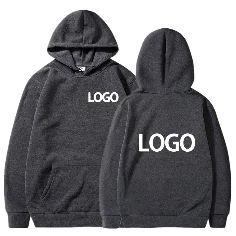 Customized Unisex Printed Hoodie – Loose Fit Streetwear Pullover