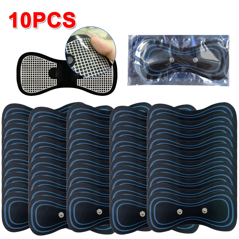10PCS EMS Massage Replacement Patches – Neck & Body Muscle Pads