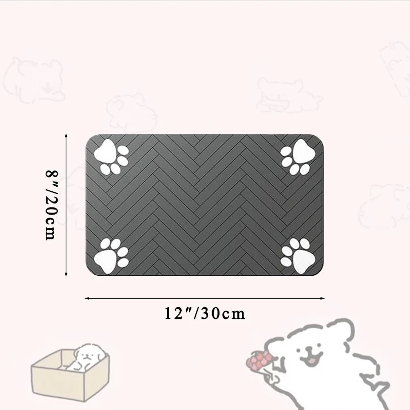 Waterproof Pet Food Mat for Dogs and Cats with Non-Slip Backing