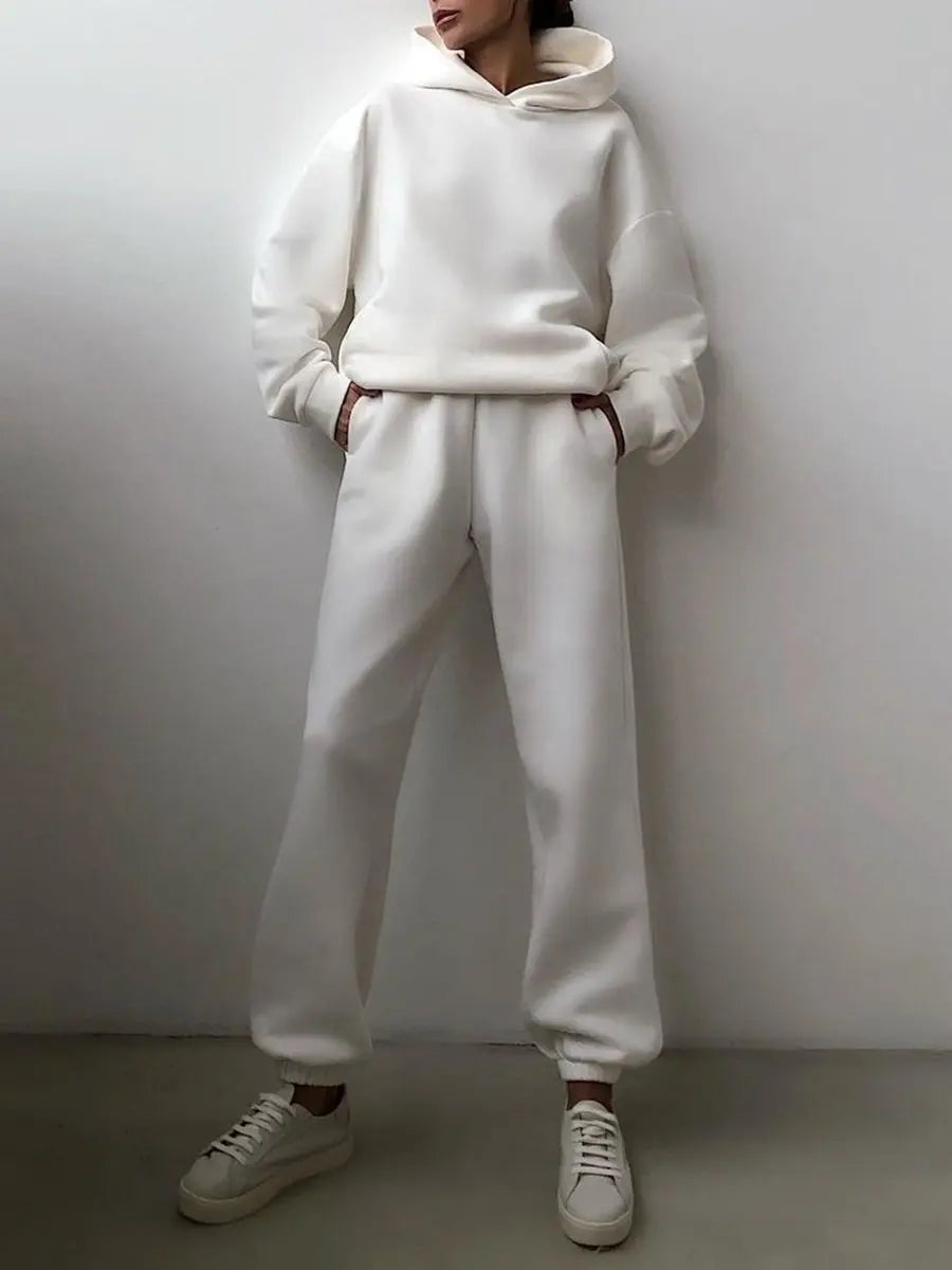 Casual Long Sleeve Hoodie & Pants