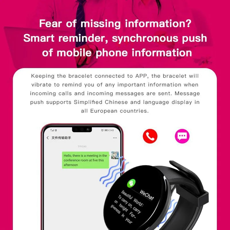 D18 Smart Watch Fitness Tracker