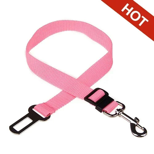 Adjustable Pet Car Seat Belt for Dogs and Cats – Safety Harness Clip