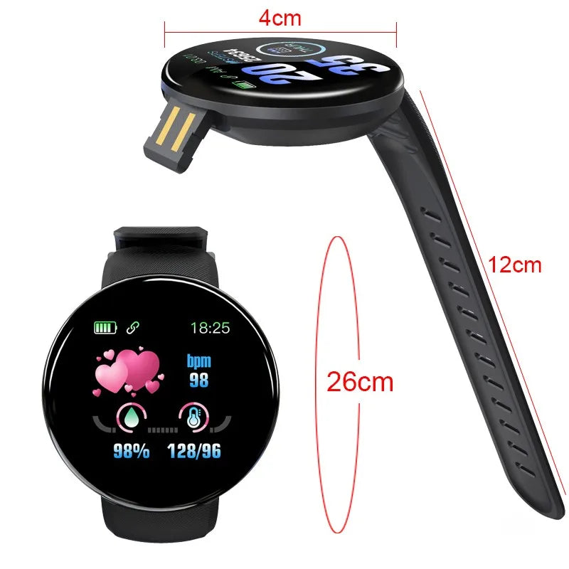 D18 Smart Watch Fitness Tracker