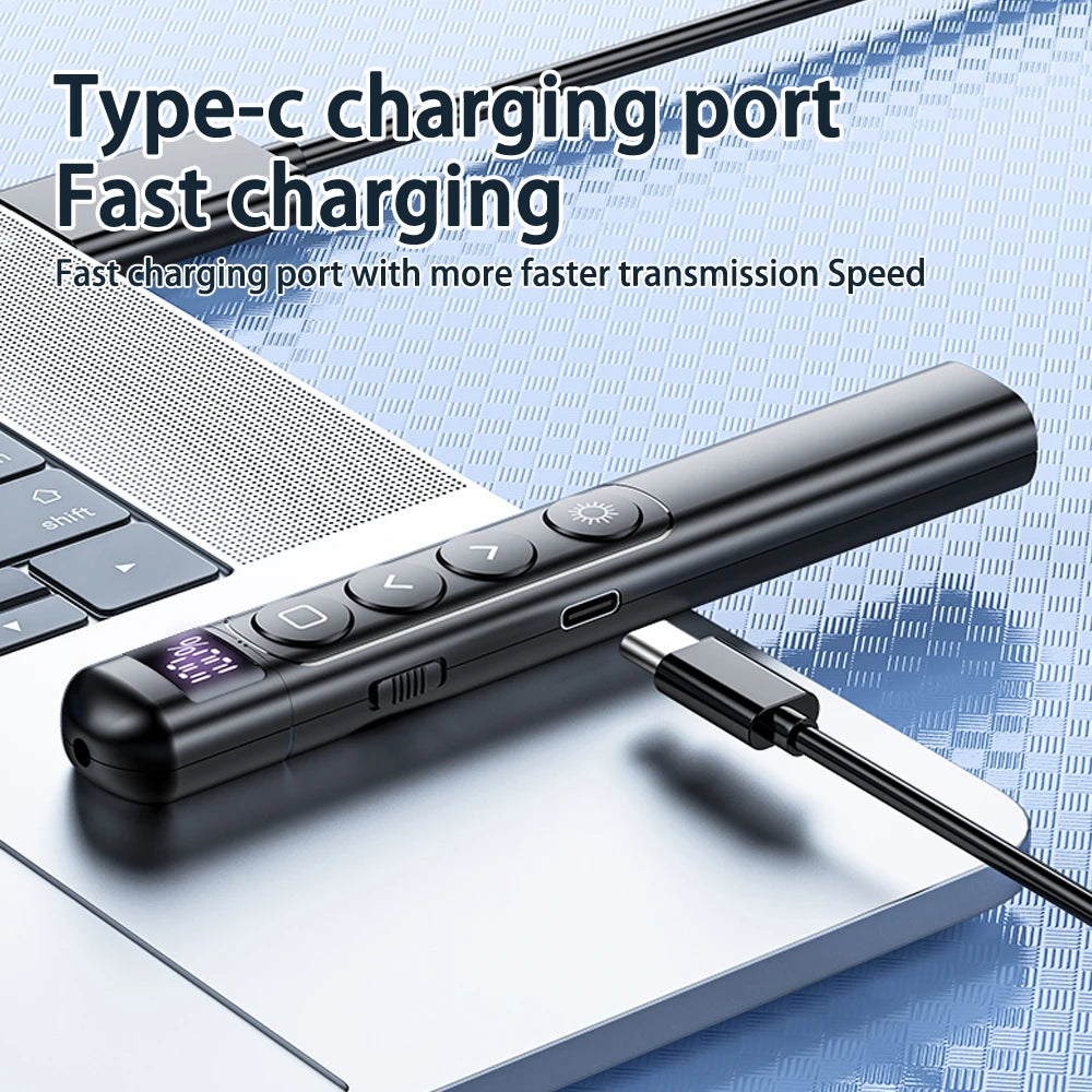 Rechargeable Presentation Remote with Laser Pointer