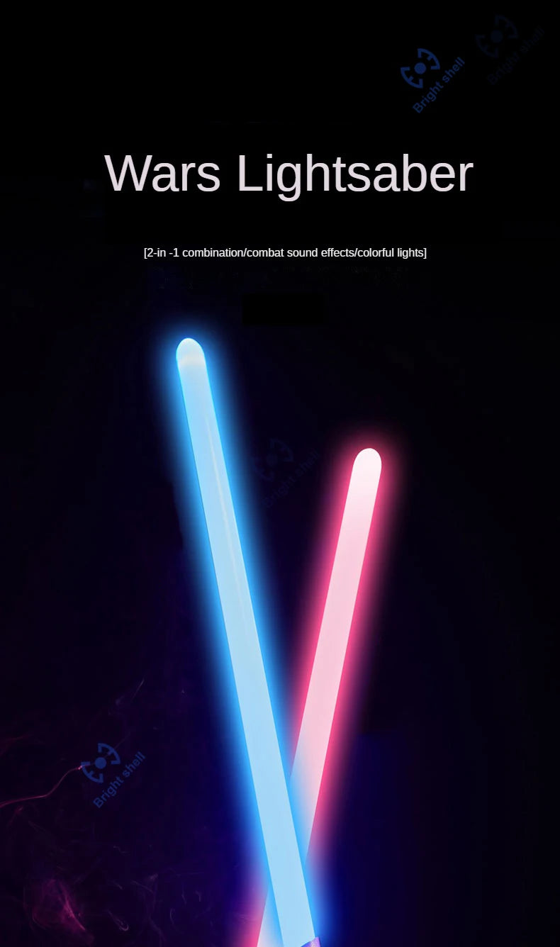 RGB Metal Lightsaber Laser Sword – 15 Color Change with Sound Effects