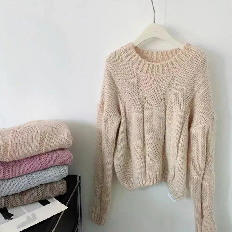 Lucyever Women's Lazy Style Knit Sweater