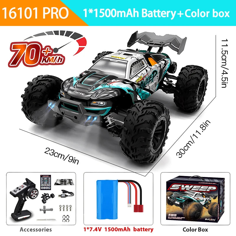 1:16 High-Speed 4WD RC Car - 70KM/H or 50KM/H