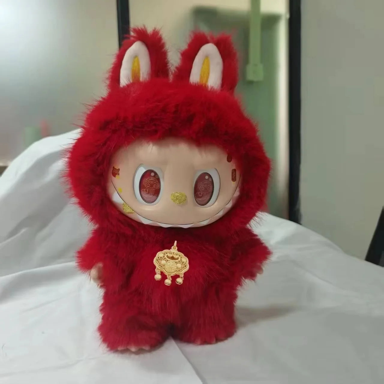 38cm Zimomo Labubu Big Angel Vinyl Doll – Hot Sale Toy