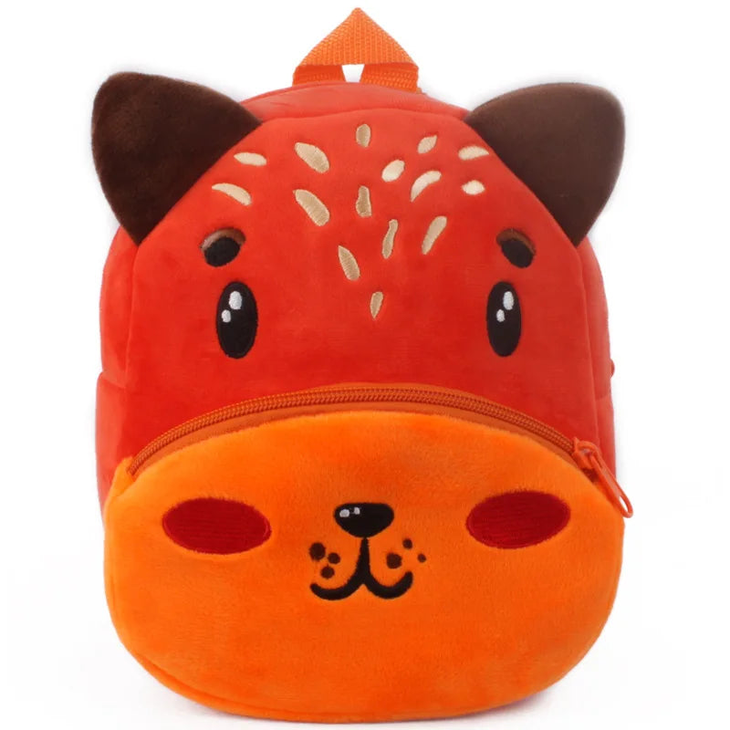 3D Cartoon Plush Kids School Backpack