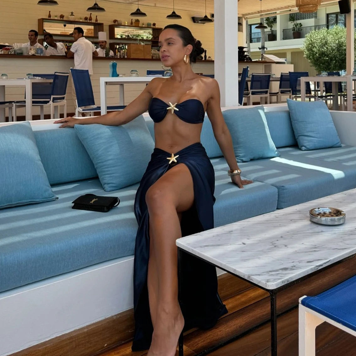 Luxury Star Bikini Set with Cover-Up – Sexy Brazilian-Inspired Swimwear