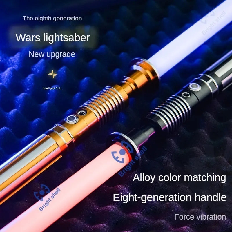 RGB Metal Lightsaber Laser Sword – 15 Color Change with Sound Effects