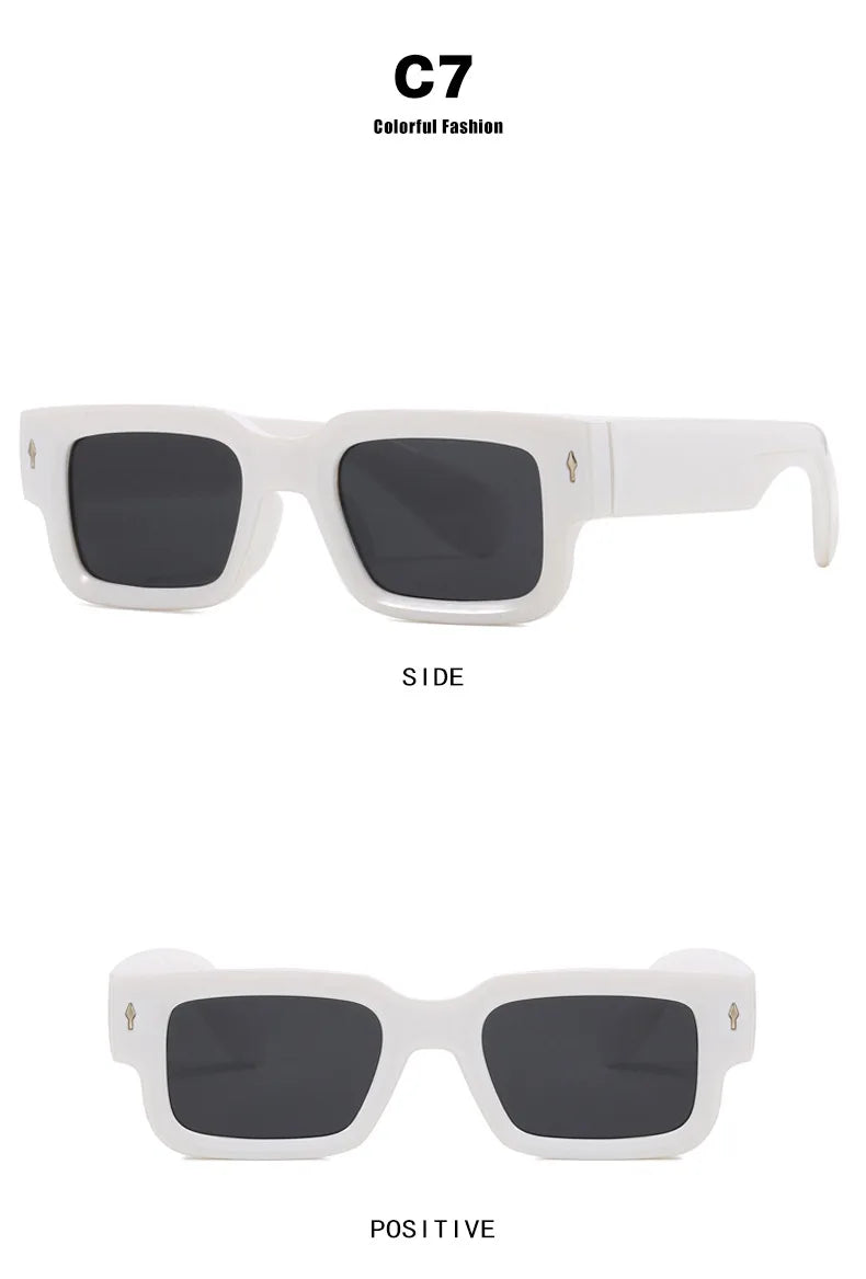 LNFCXI Retro Men Square Sunglasses
