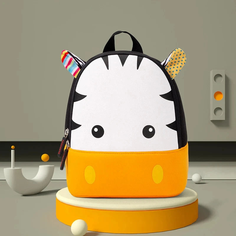 3D Animal Kids School Backpack – Mini Kindergarten Book Bag for Boys & Girls