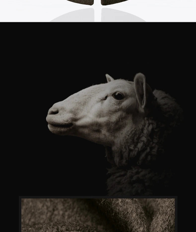 BROWON Men's Solid Color Woolen Trench Coat