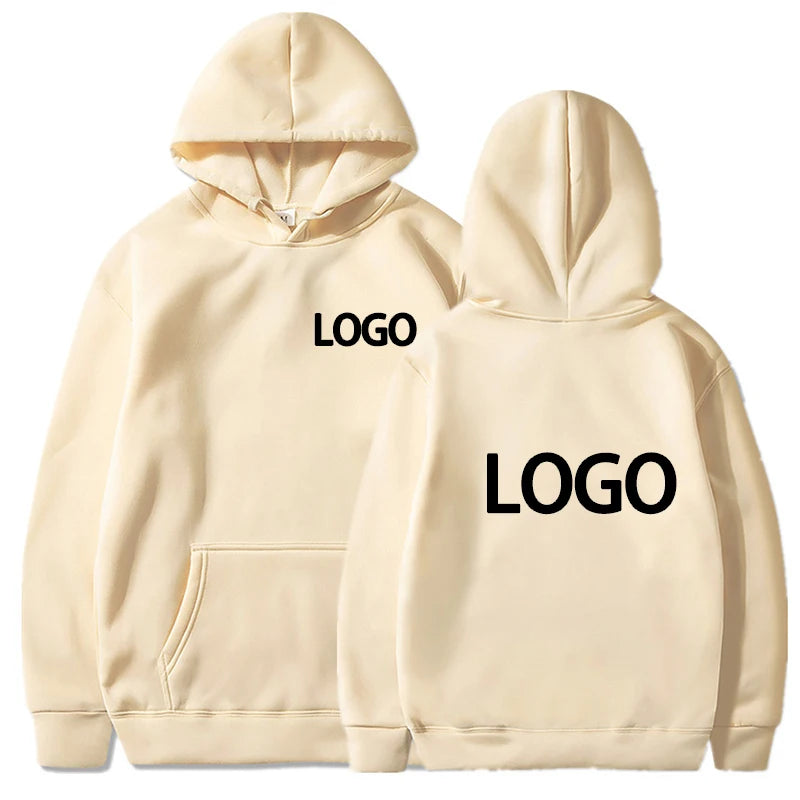 Customized Unisex Printed Hoodie – Loose Fit Streetwear Pullover