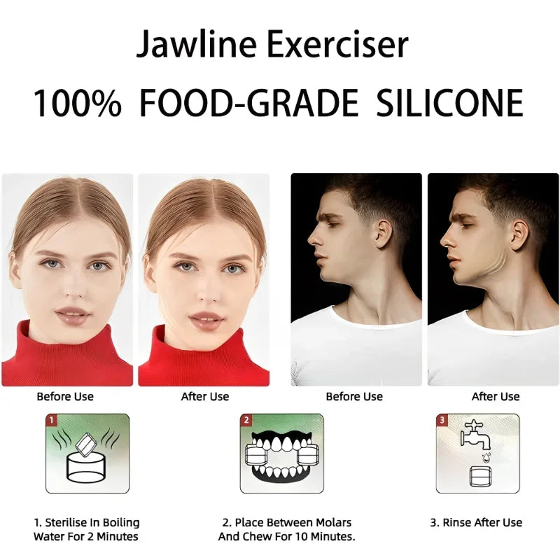 U-Shape Facial Jaw Exerciser & Neck Toning Device