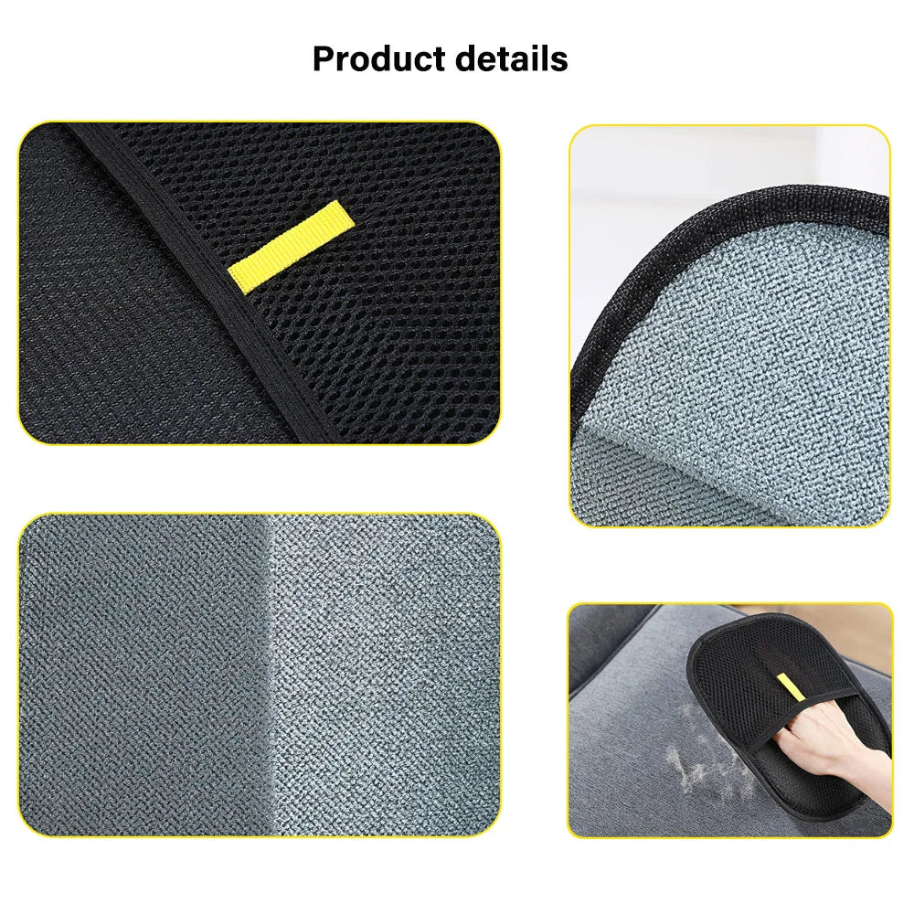 Pet Grooming Gloves & Hair Remover Brush for Cats and Dogs – Gentle Deshedding Tool