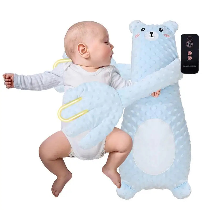 Automatic Baby Sleep Aid Pillow with Remote, Adjustable Soothing Palms