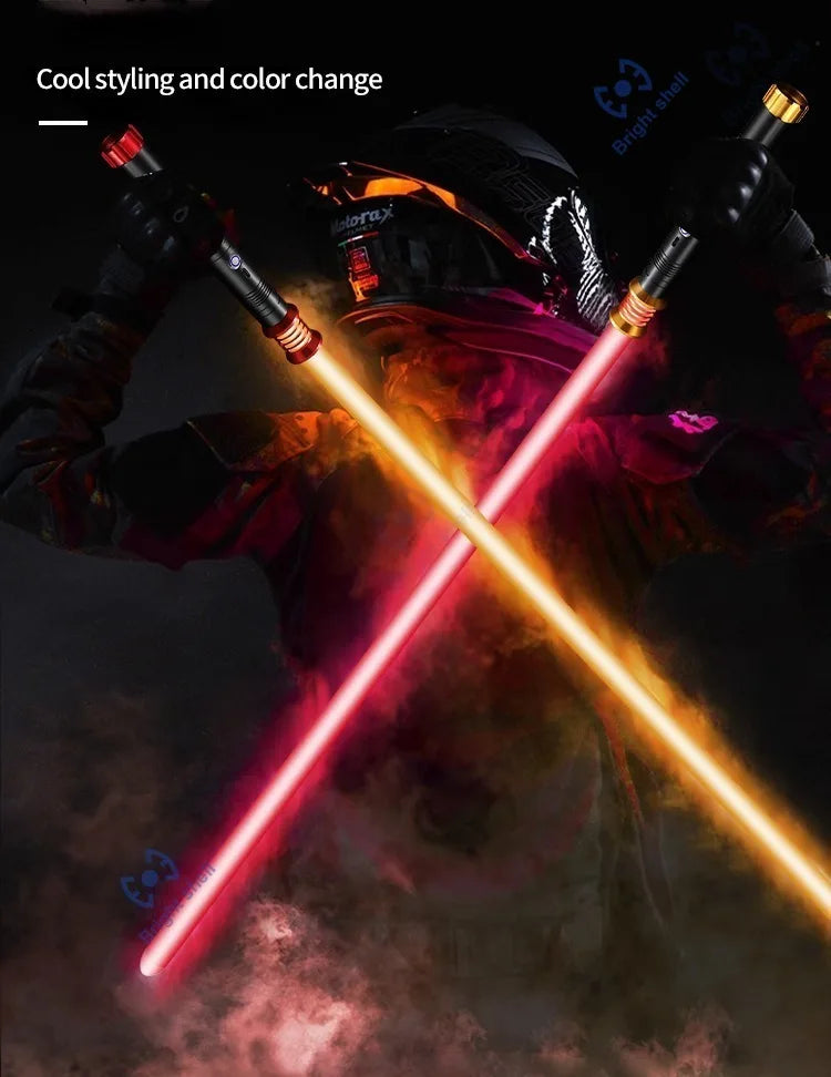 RGB Metal Lightsaber Laser Sword – 15 Color Change with Sound Effects