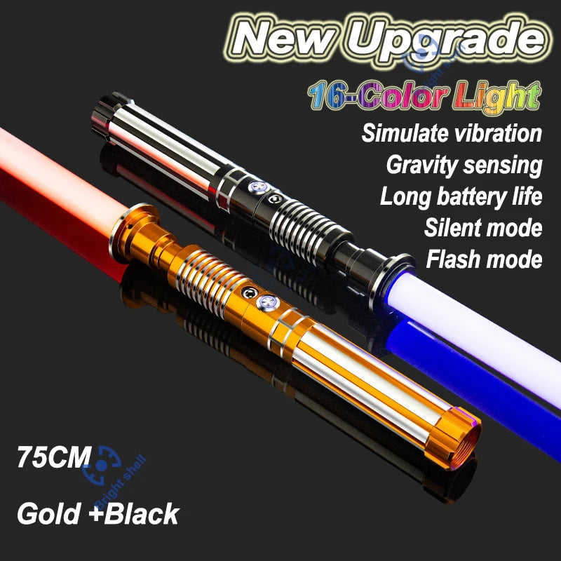 RGB Metal Lightsaber Laser Sword – 15 Color Change with Sound Effects